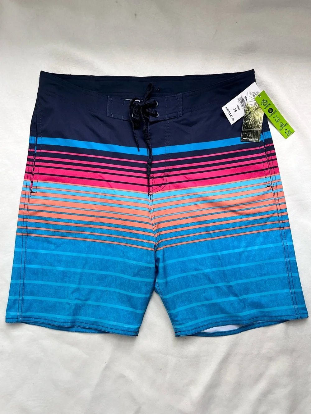 Burnside Men’s Quick Dry Performance stretch surf board shorts 30 NWT